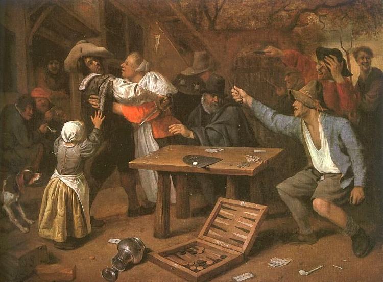 Jan Steen Card Players Quarreling